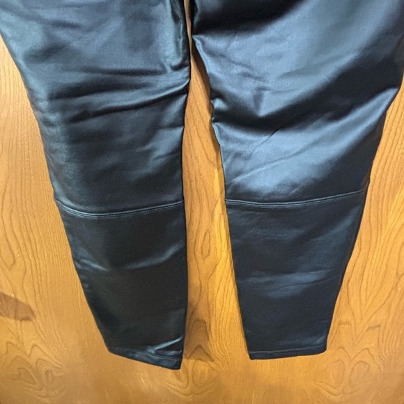 Black Faux Leather Pants Large NWOT - Picture 5 of 7